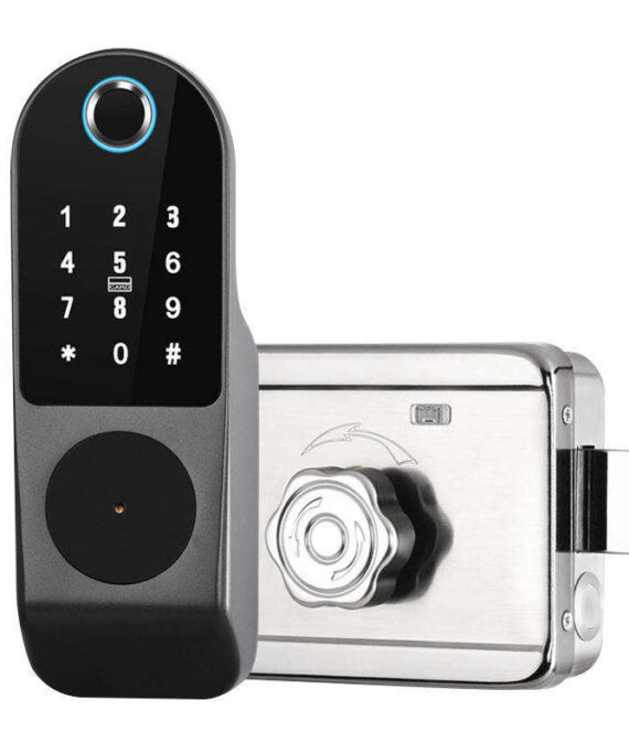 wooden Double Door Fingerprint Lock